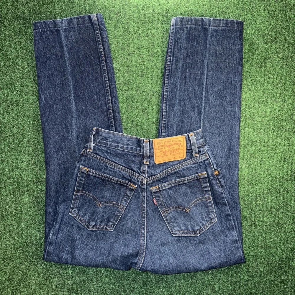 Vintage 1993 Levi's 505 Reg Fit Made In USA Jeans Mens 25x33 Dark Wash Jeans